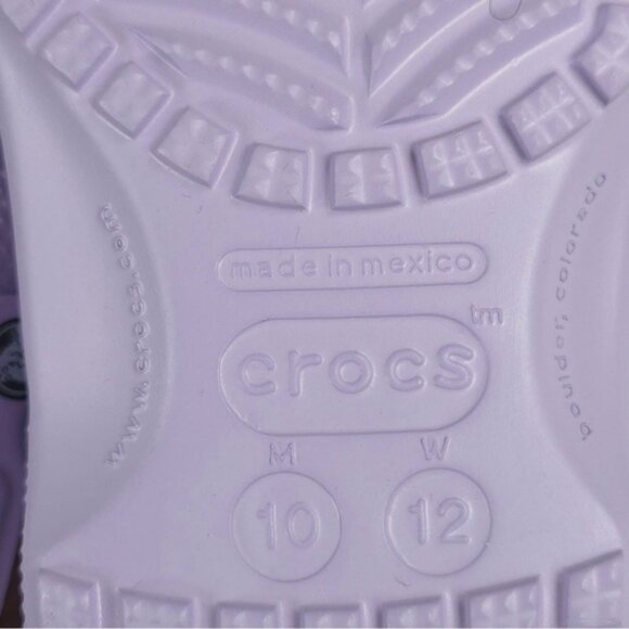 NWT CROCS Classic Clogs Lavender UNISEX 10001-530 Size Men’s 10   Women’s‎ 12 - Picture 13 of 16